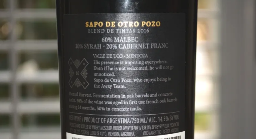 2016 Sapo de Otro Pozo Blend de Tintas