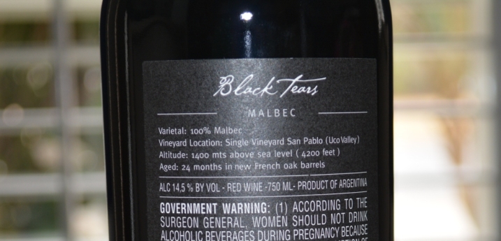 2013 Tapiz Black Tears Malbec