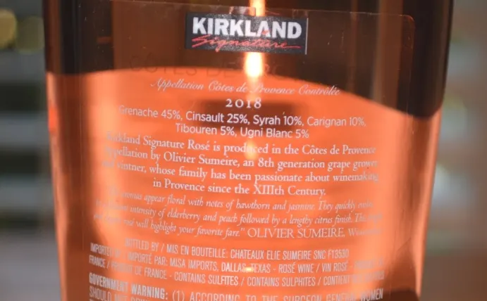 2018 Kirkland Signature Cotes De Provence Rose