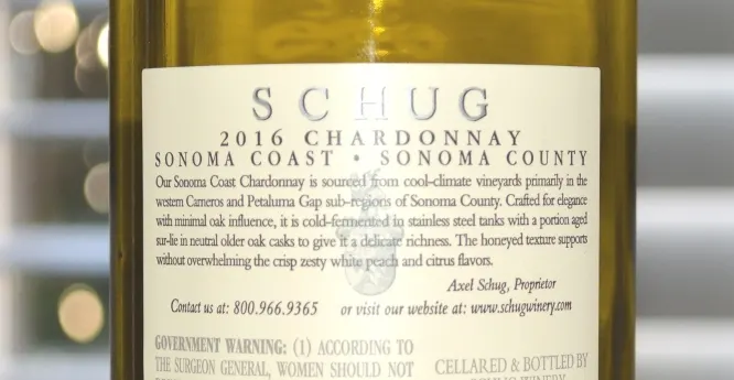 Schug Chardonnay Sonoma Coast