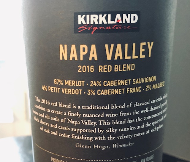 2016 Kirkland Napa Valley Red Blend