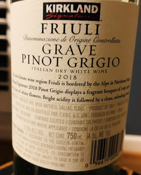 Kirkland Pinot Grigio