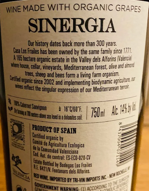 Sinergia Cabernet