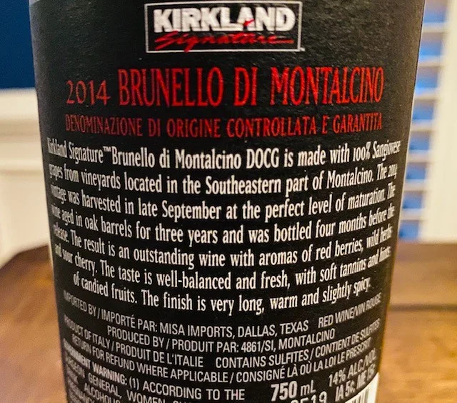 Kirkland Brunello