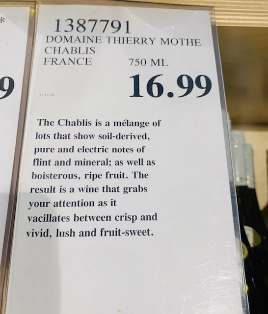 2017 Domaine Thierry Mothe Chablis