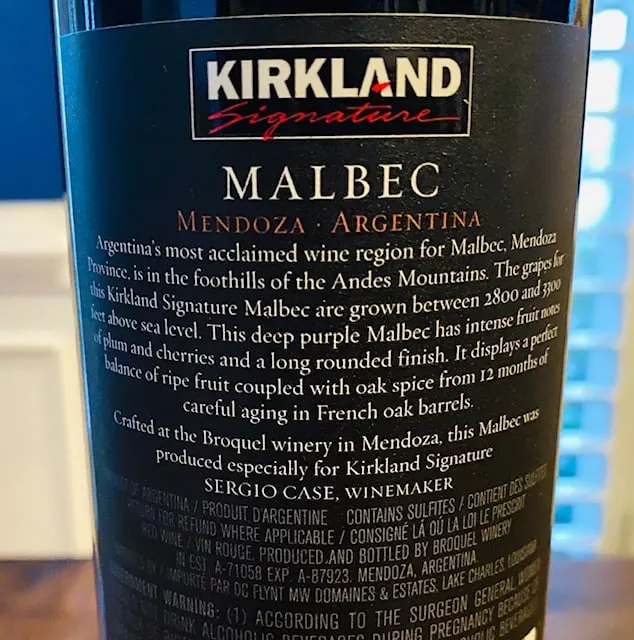 Kirkland Malbec