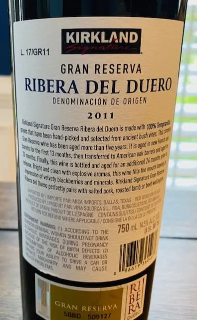 Kirkland Ribera del Duero Gran Reserva