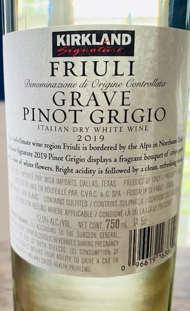 Kirkland Pinot Grigio Friuli