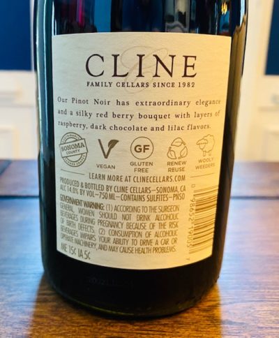 2018 Cline Sonoma Pinot Noir | CostcoWineBlog.com