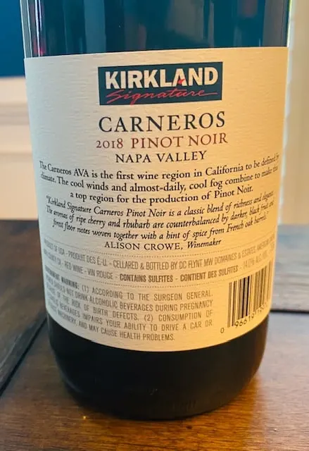 Kirkland Carneros Pinot