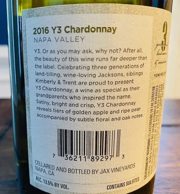 Y3 Chardonnay