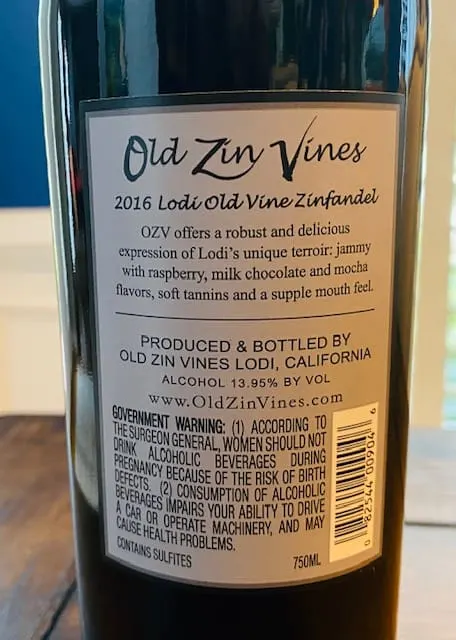 Ozv old shop vine zinfandel