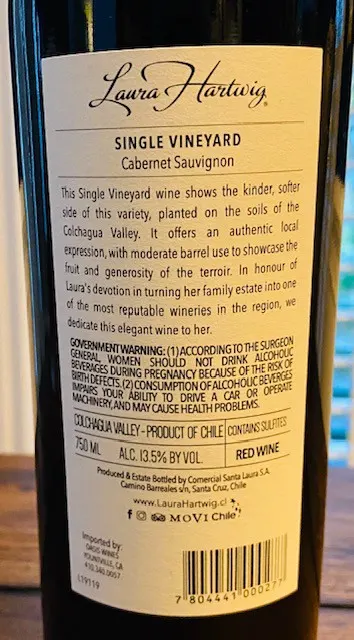 2017 Laura Hartwig Cabernet Sauvignon