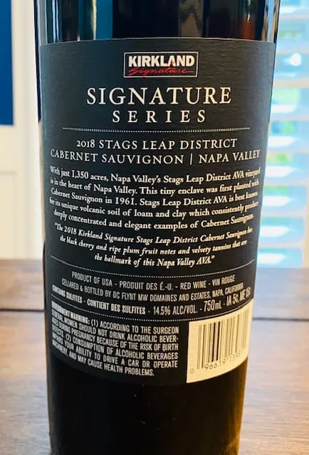 Kirkland Signature Stags Leap Cabernet