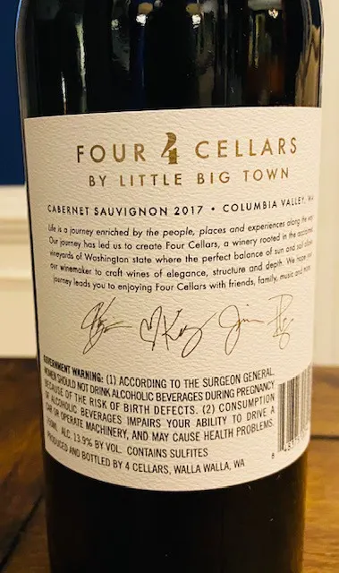 4 Cellars Cabernet Little Big Town