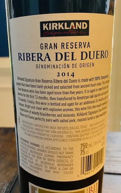 Kirkland Ribera del Duero