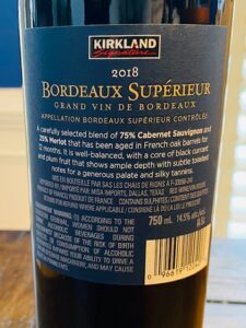 2018 Kirkland Signature Bordeaux Superieur | CostcoWineBlog.com