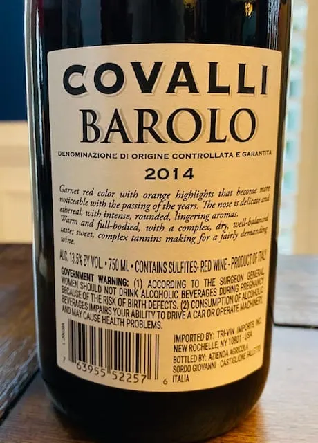 Covalli Barolo