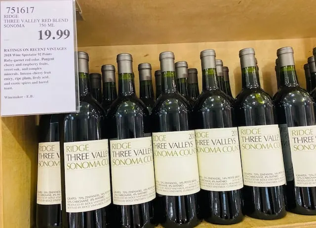 2019 Ridge Three Valleys Sonoma Red Blend