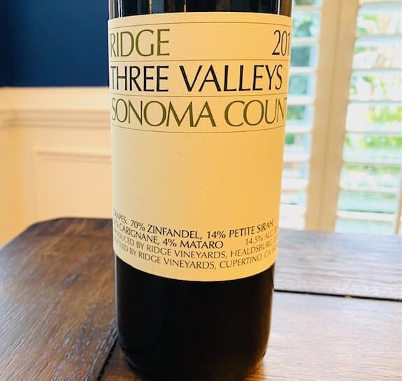 2018 Ridge Three Valleys Sonoma Red Wine