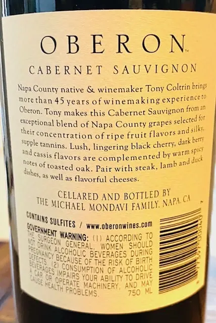 Oberon Cabernet Sauvignon