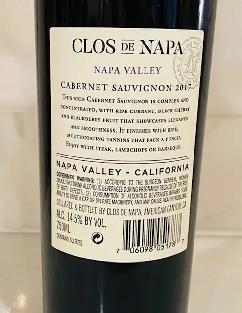 Clos de Napa Cabernet Sauvignon