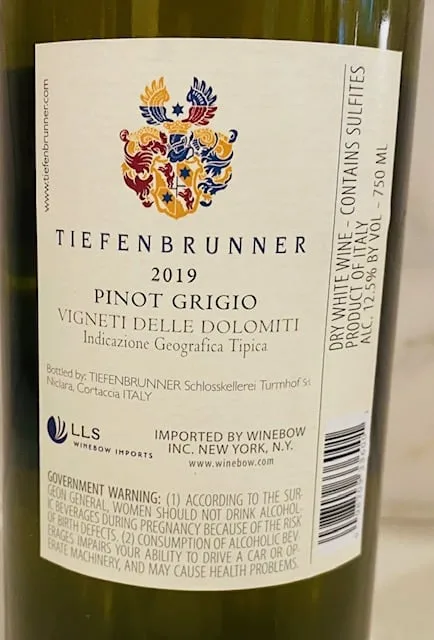 Tiefenbrunner Pinot Grigio