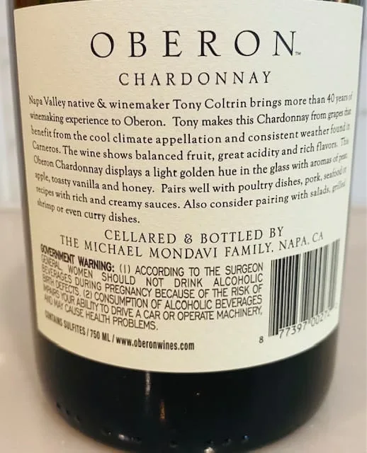 Oberon Chardonnay