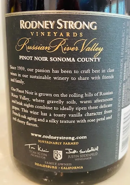 Rodney Strong Russian River Pinot Noir