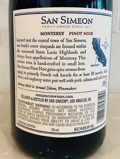 San Simeon Pinot Noir