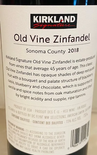 Kirkland Zinfandel