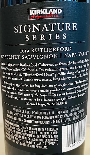 Kirkland Rutherford Cabernet