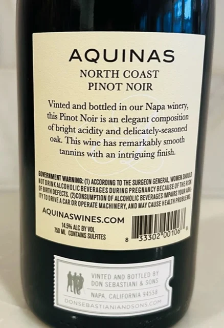 Aquinas Pinot Noir