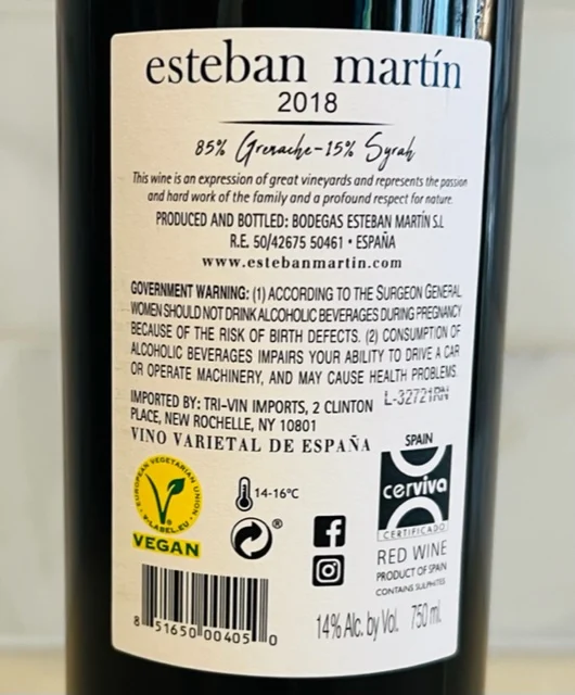 Esteban Martin Garnacha Syrah