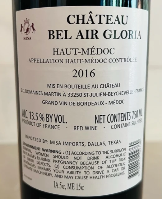 Chateau Bel Air Gloria