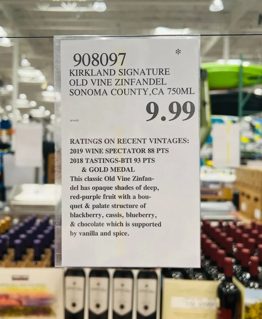 Kirkland Old Vine Zinfandel