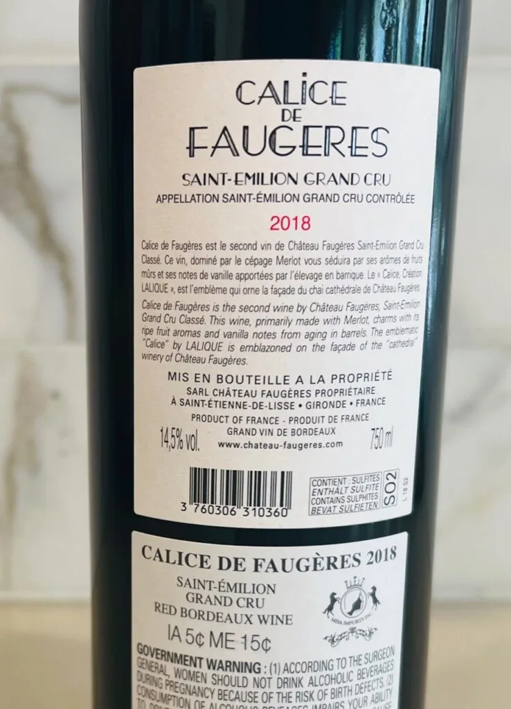 Calice de Faugeres