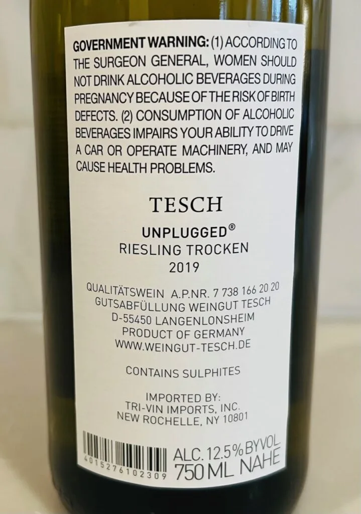 Tesch Unplugged Riesling