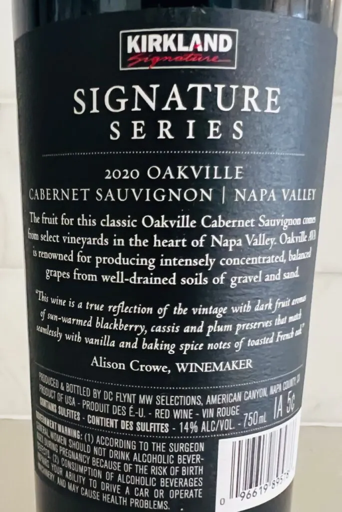 Kirkland Signature Oakville Cabernet Sauvignon