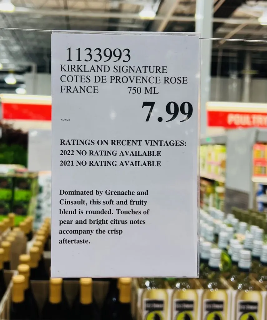 2022 Kirkland Signature Cotes De Provence Rose