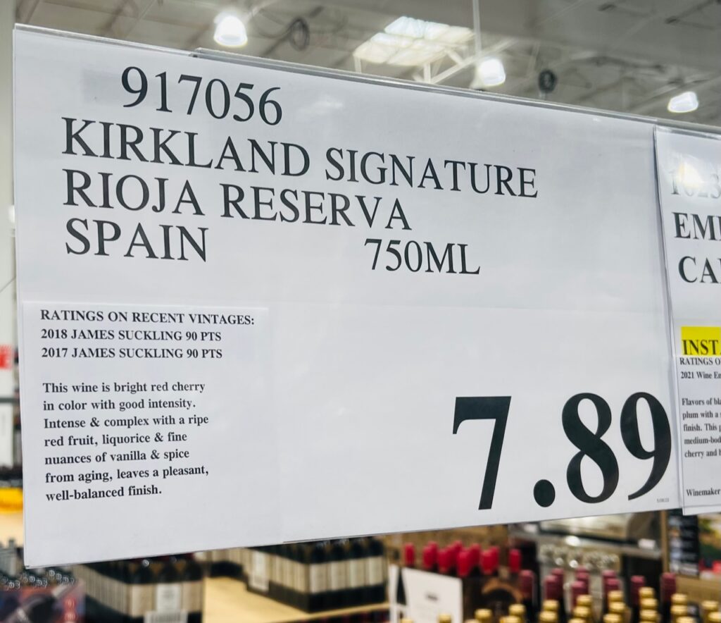 2018 Kirkland Signature Rioja Reserva