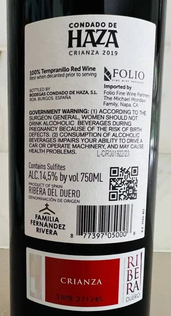 Condado de Haza Crianza Ribera del Duero