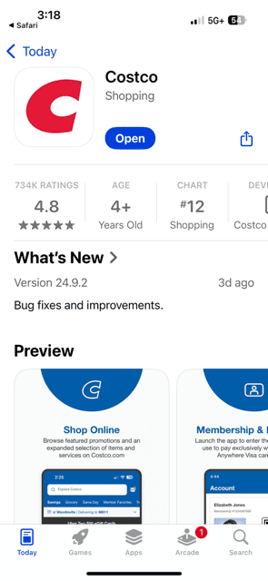 Costco Mobile App