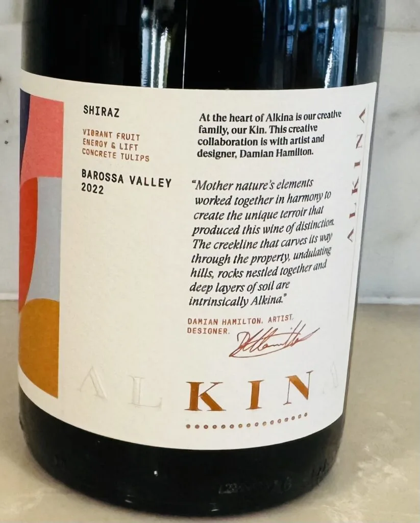 2022 Alkina Kin Shiraz Barossa Valley