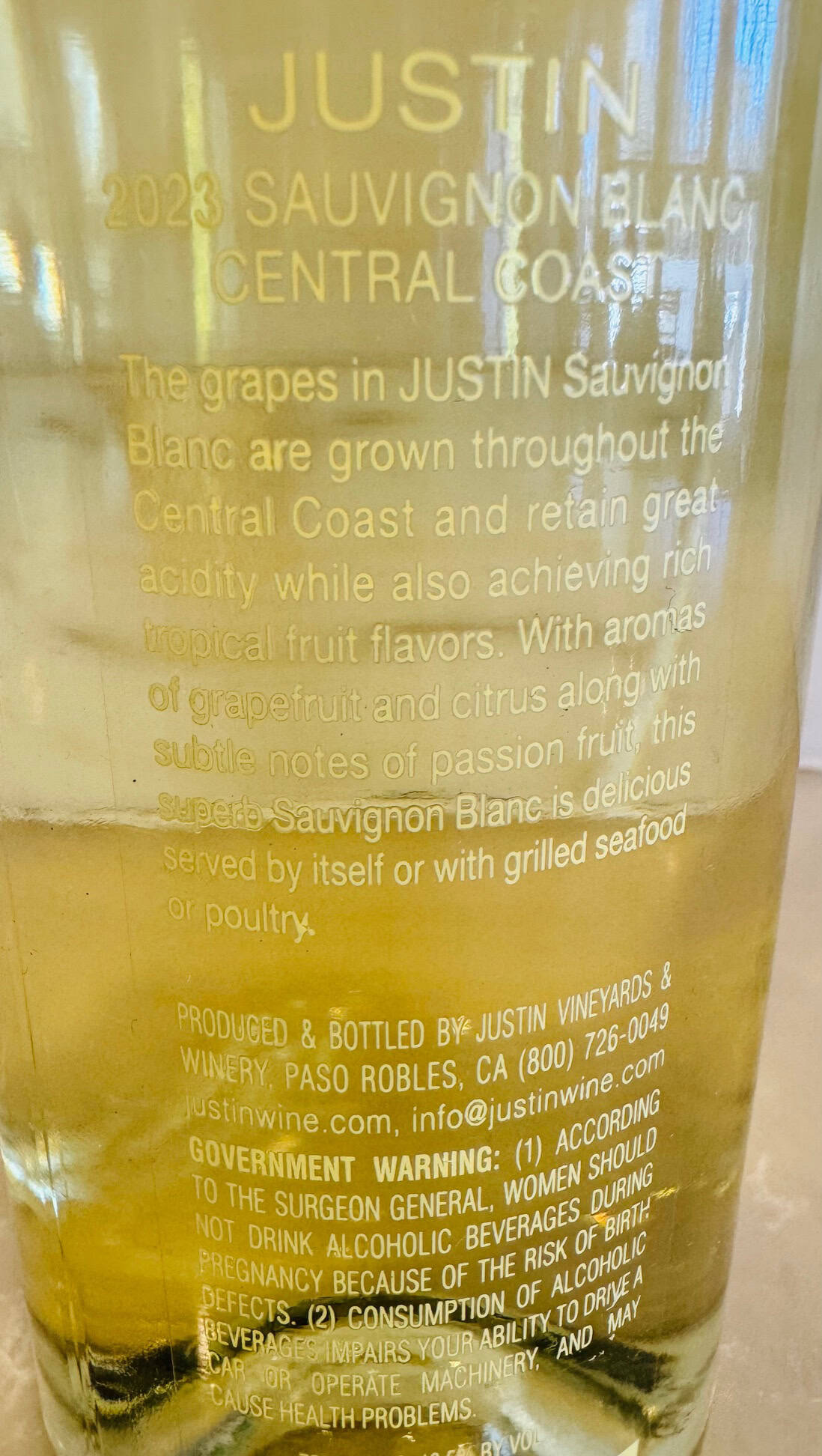 Justin Sauvignon Blanc