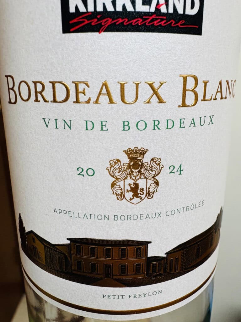 New Kirkland Wine: 2024 Bordeaux Blanc