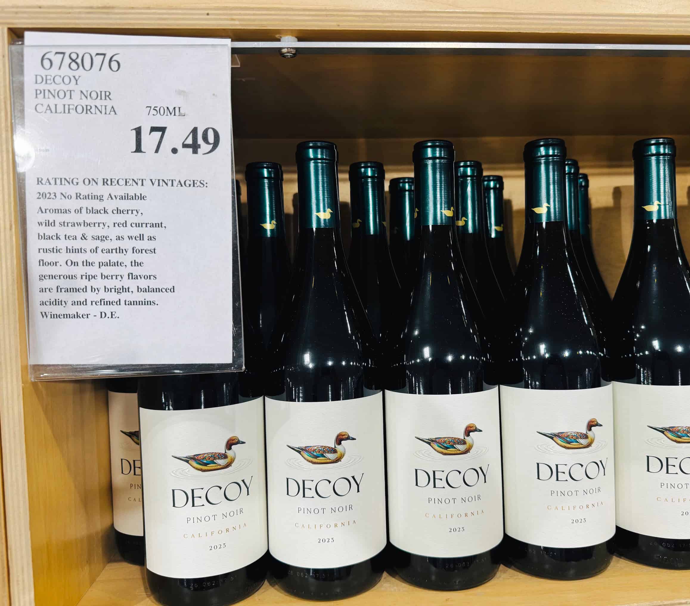 2025 Decoy Pinot Noir