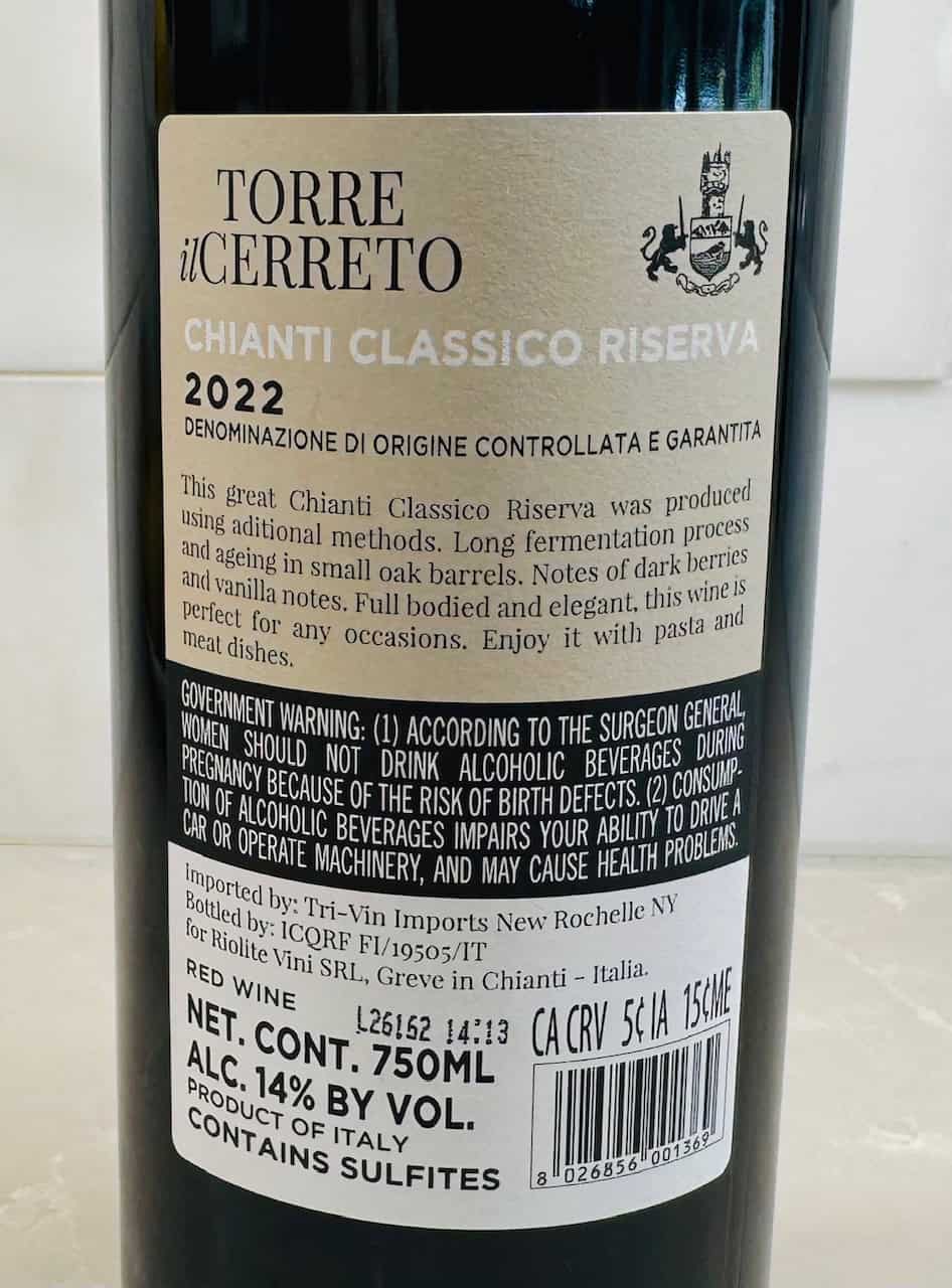 2022 Torre il Cerreto Chianti Classico Riserva