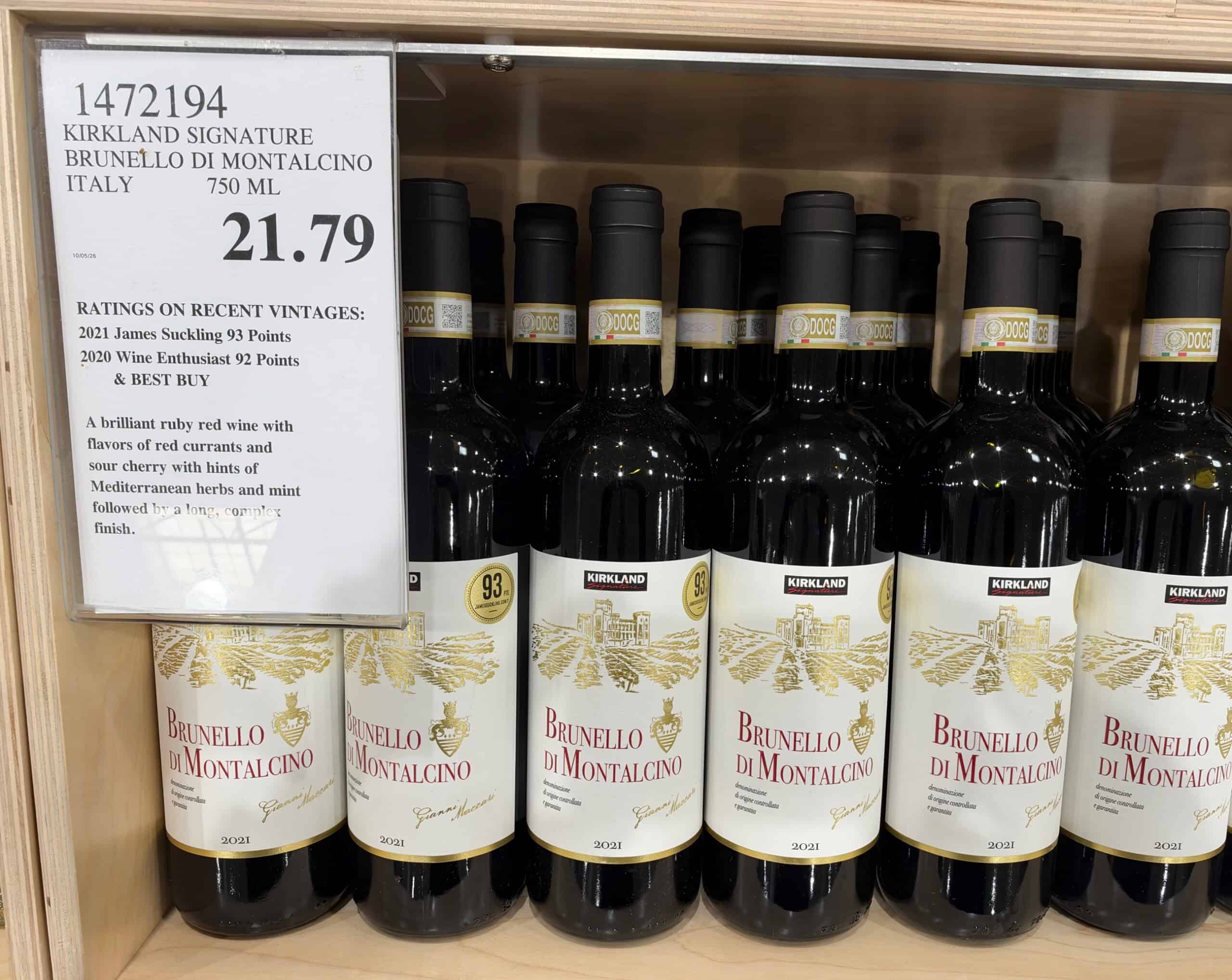 Kirkland Signature Series Brunello di Montalcino